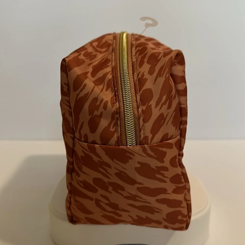 Sonia Kashuk 2 Brown Tone Color Makeup Storage Travel Zippered Bag